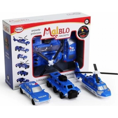 Malblo Magnetická policejní vozidla 3+ Malblo