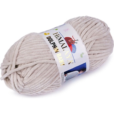 Pletací žinylková příze Dolphin Baby 100 g Varianta: 10 (80342) béžová světlá, Balení: 1 ks 49488/120346/230199