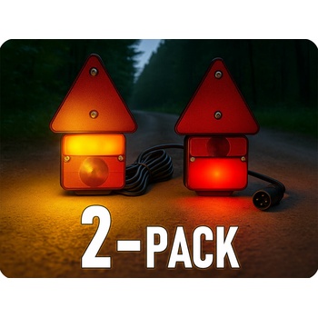 KAMAR Sada svietidiel magnet + kábel 7.5m, trojuholník/2-PACK! [L1070-Z]