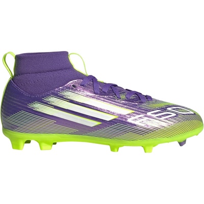 adidas Детски футболни бутонки Adidas F50 League Childrens Multi-Ground Football Boots - Purple/White