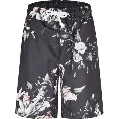 Criminal Damage Поларени къси панталони Criminal Damage Men's Sinclair Fleece Jogger Shorts - Black/White