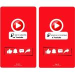 Youtube NFC Карта за Абониране към Youtube Канал - Двуезична с Двустранен Печат - 95709