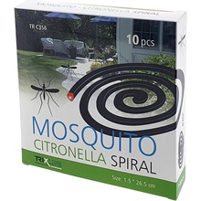 Mosquito Repellent Incense spiral repelentní spirála s citronelou proti komárům 1,5 x 26,5 cm 10 kusů TR C356