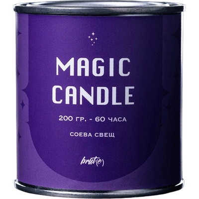 Brute Ароматна соева свещ Brut(e) - Magic Candle, 200 g