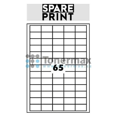 Spare Print Premium A4 65 etiket 38x21 mm 100 archů bílé