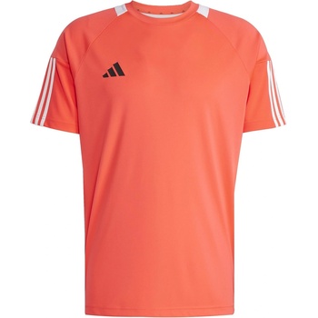Image 1 of adidas Мъжка тениска Adidas Classic 3 Stripe Sereno T-Shirt Mens - Lucid Red/White
