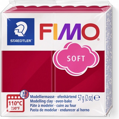 FIMO Soft tmavě červená 57 g