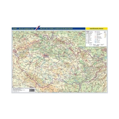 Vývoj českého státu/Česko - obecně zeměpisná mapa, 1 : 1 150 000