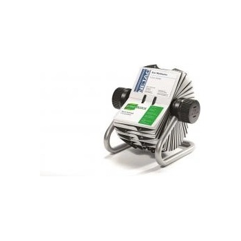 Durable VISIFIX rotačný stolový vizitkár ROTARY FILE strieborný