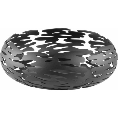 Alessi Okrúhla dizajnová nádoba Barknest čierna 21 cm