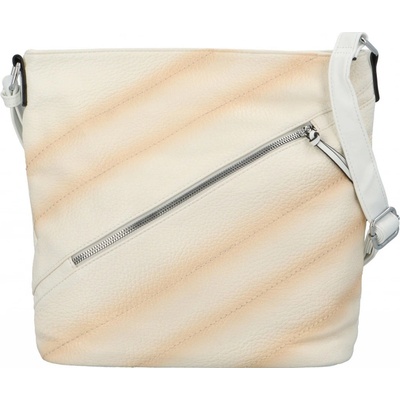 Trendy dámská koženková crossbody kabelka Ewoona bílá
