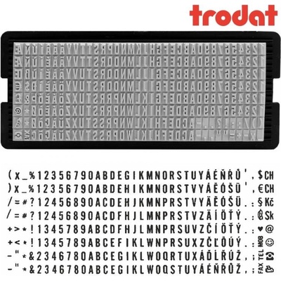 Trodat Typo náhradní sada znaků pro razítka 4 mm 6004 – Zbozi.Blesk.cz