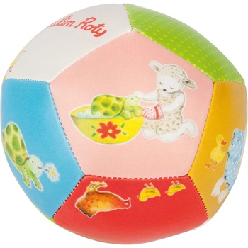 Moulin Roty Бебешка играчка Moulin Roty - Мека топка с животни (632511)
