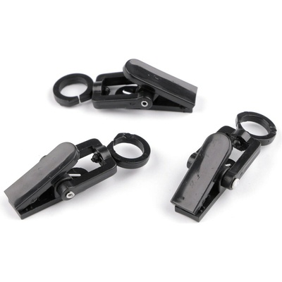 Žabky na záclony plastové s háčkem Varianta: 3 černá, Balení: 10 ks – Zboží Mobilmania