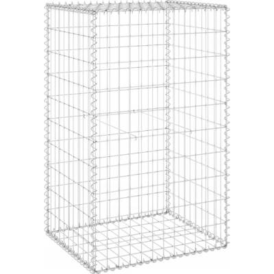 zahrada-XL Gabionová zeď s víky pozinkovaná ocel 60 x 50 x 100 cm