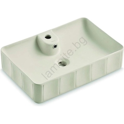 Bathco 4161 - Мивка за плот CIRCUS 61x40, 5 cm порцелан/бежова (BO0043)