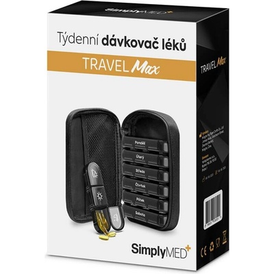 SimplyMED Dávkovač léků YHW002 Travel Max týdenní – Zboží Mobilmania