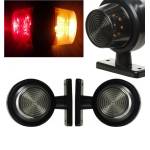  Комплект от 2 броя 12-24v led Странични Светлини Опушено Стъкло оранжево - червено