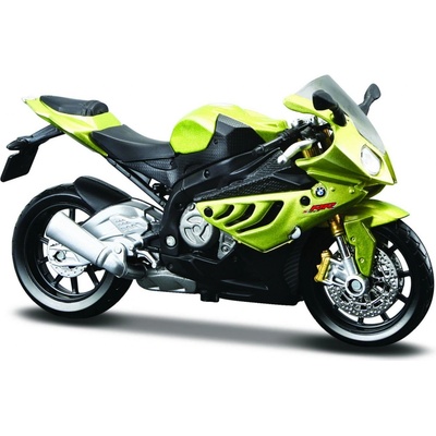 Maisto motorka na stojánku BMW S 1000 RR zelená 1:18