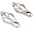 Kiotos Clover Nipple Clamps Silver