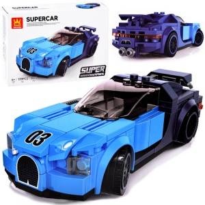 Jokomisiada Technical blocks Sports car BLUE 139-pieces + stickers ZA4288