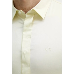 Giorgio Armani риза мъжка от памук с еластан (8NZCBD.ZN10Z.) - answear - 101,68 лв