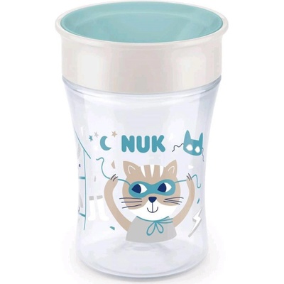 Nuk hrnek Magic Cup s víčkem 230ml modrá