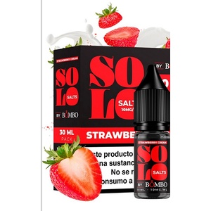Bombo Solo Salts Strawberry Cream 10ml