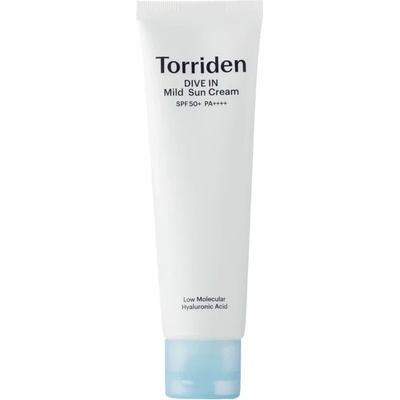 Torriden DIVE-IN Mild Sunscreen SPF50+ PA++++ - Хидратиращ слънцезащитен крем 60мл