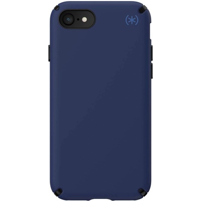 Speck Presidio2 Pro Case - удароустойчив хибриден кейс за iPhone SE (2020), iPhone 8, iPhone 7 (тъмносин)