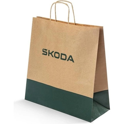 PAPÍROVÁ TAŠKA "M" ŠKODA hnědá - STŘEDNÍ 6U0087703J