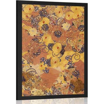 Plakát abstrakce inspirovaná G. Klimtem - 40x60 silver