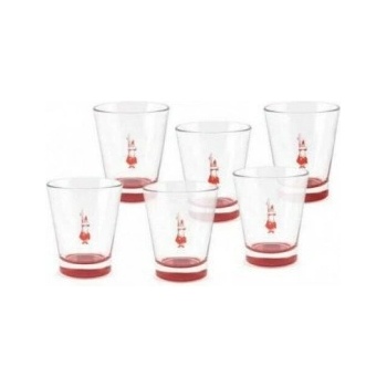 Image 1 of Bialetti - 6 броя чаши за кафе Rosso, стъкло (DCRAST0010)