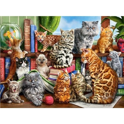 Castorland Kočky v domě 2000 dílků