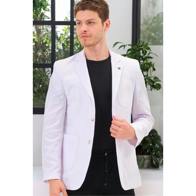 Dewberry mens jakcet C9059 snow biela