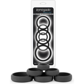 Пенис пръстени, супер еластични - Build-A-Cage Rings (NSTOYS0668)