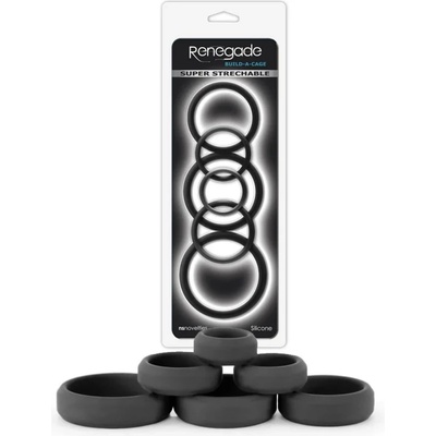 Пенис пръстени, супер еластични - Build-A-Cage Rings (NSTOYS0668)