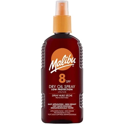 Malibu Dry Oil Spray SPF 8 sunscreen 200ml - Clear (White)