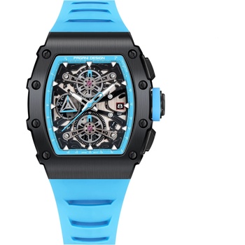 Pagani Мъжки часовник Pagani Design Fusc, Хронограф, Син / Черен (PD-YS011-BLUE-BLACK)