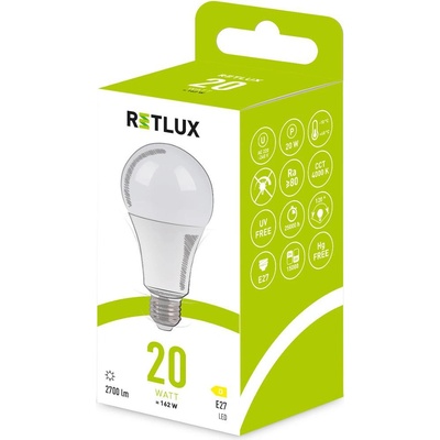 RETLUX RLL 663 A80 E27 bulb 20W CW D