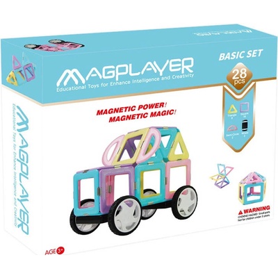 Magplayer magnetická stavebnica 28 ks