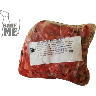 Barf Me! Kachna celá mletá s medvědím česnekem 0,5 kg