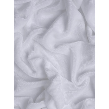 MKLuzkoviny.cz Prostěradlo mikroplyš Deluxe bílé 90x200