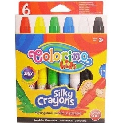 Colorino svietičkové pastelky 6 farieb gélové vysúvacie