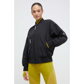 adidas by Stella McCartney Яке бомбър adidas by Stella McCartney в черно преходен модел с уголемена кройка IP1370 (IP1370)