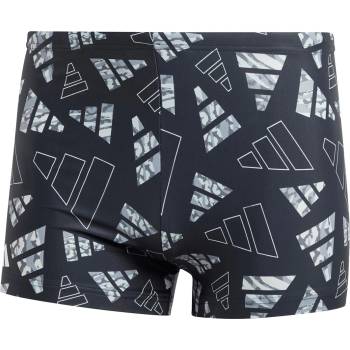 Adidas Мъжки бански гащета Adidas Logo Graphic Swim Boxers Mens - Black/Silver