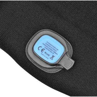 Holdcarp čepice led light beanie black
