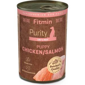Dibaq Fitmin Purity Консервирано пилешко със сьомга за кученца 400 g