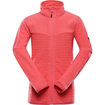 Alpine Pro Детски топъл суитшърт от микрофлийс ALPINE PRO SIUSO 3 калипсо корал ALPINE PRO | Cherven | Момчешки | 92-98