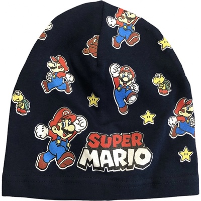Detská čiapka Mario Bros čierna